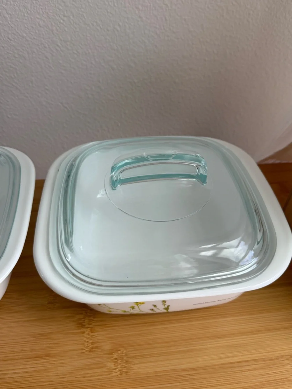 CorningWare Casserole Dish x2 Lavender Design Made in France